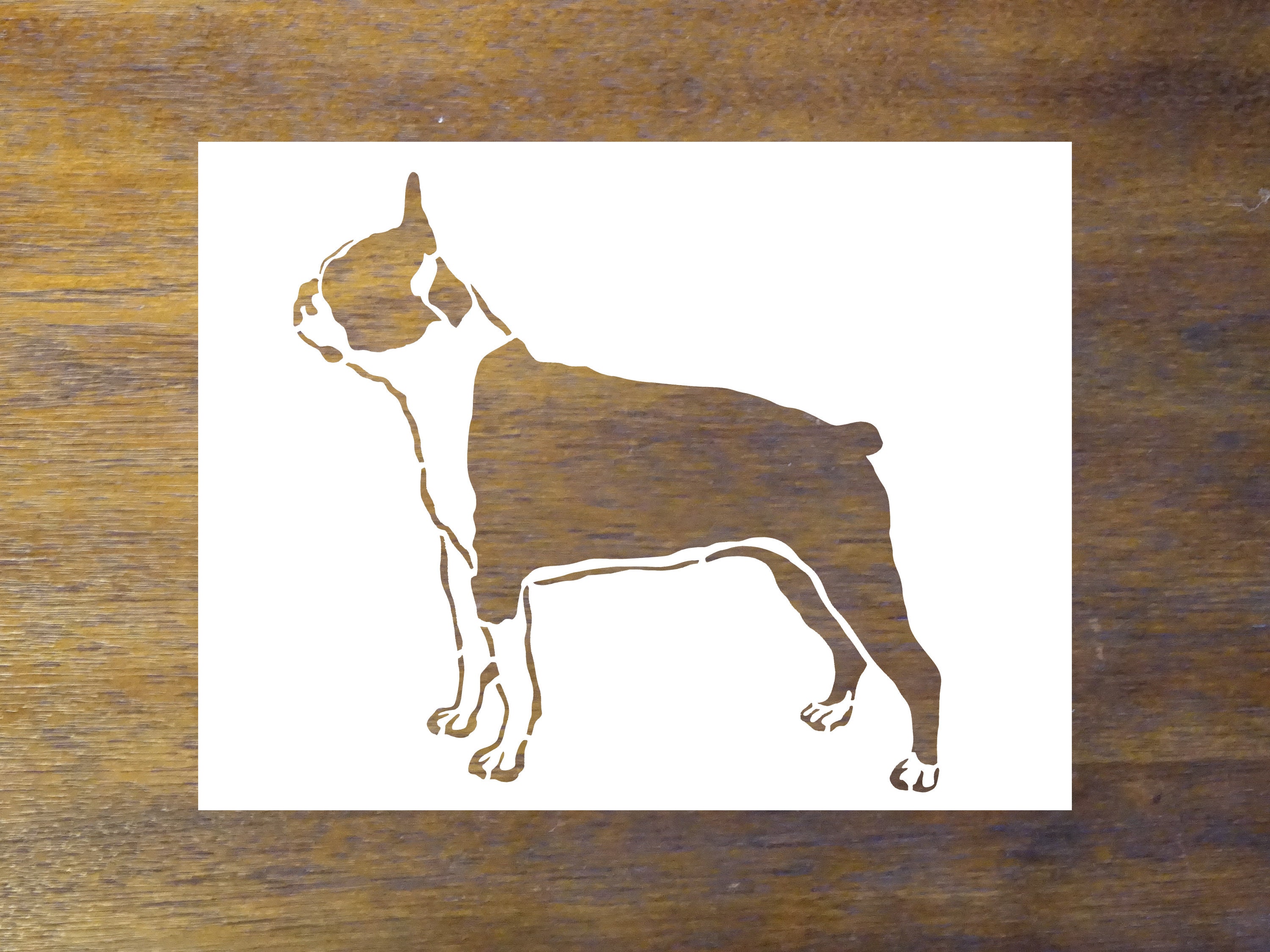 Boston Terrier Stencil Reusable Color Draw & Paint Stencil | Etsy