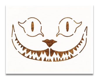 Cheshire Cat Stencil - Etsy
