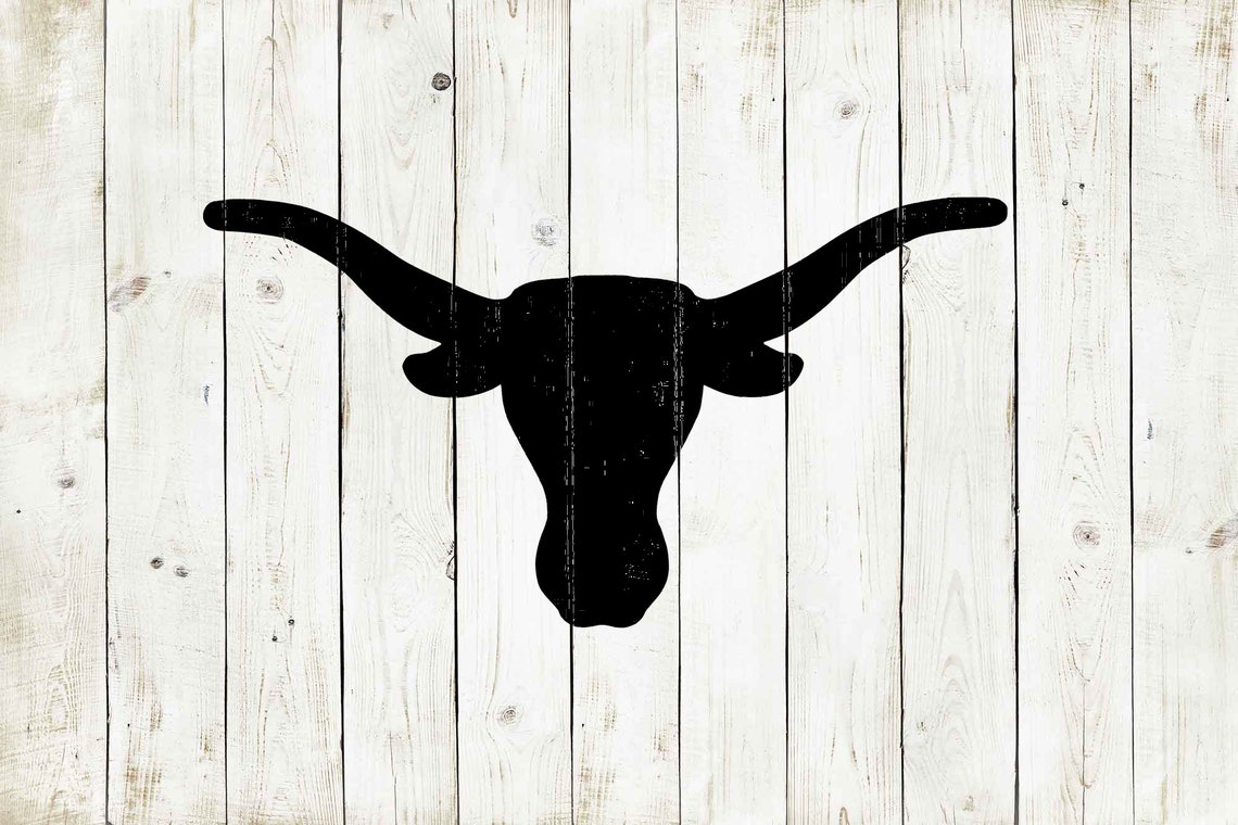 Texas Longhorn Stencil Reusable Color Draw &amp; Paint Cool - Etsy