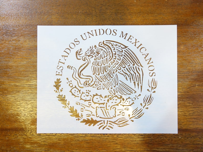 Mexico Flag Stencil Fast Free Shipping | Etsy