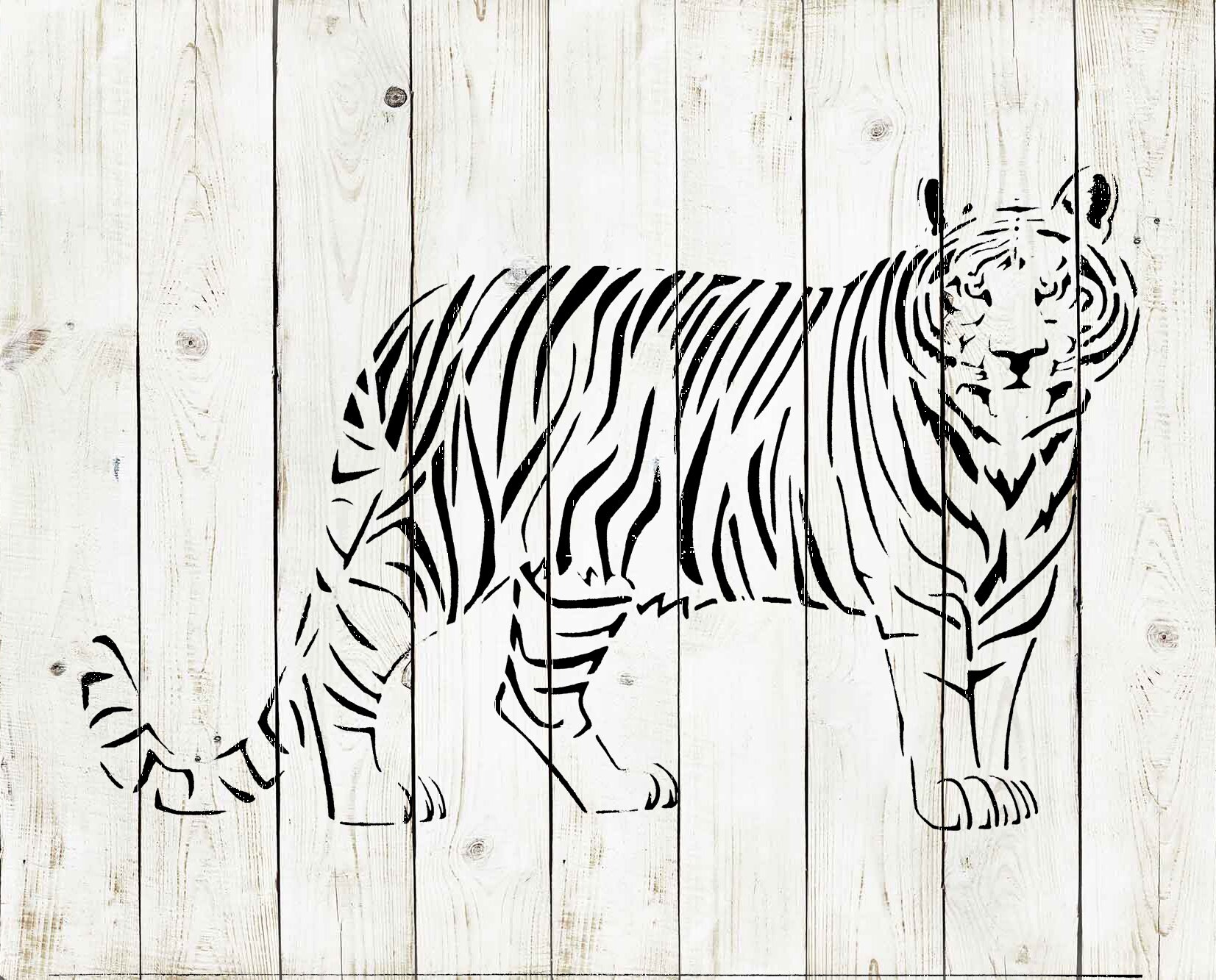 Paint Custom Stencil Art Reusable Color 11x9 Draw Tiger Pattern Stencil Paint Custom Stencil Art Reusable Color 11x9 Draw Tiger Pattern Stencil