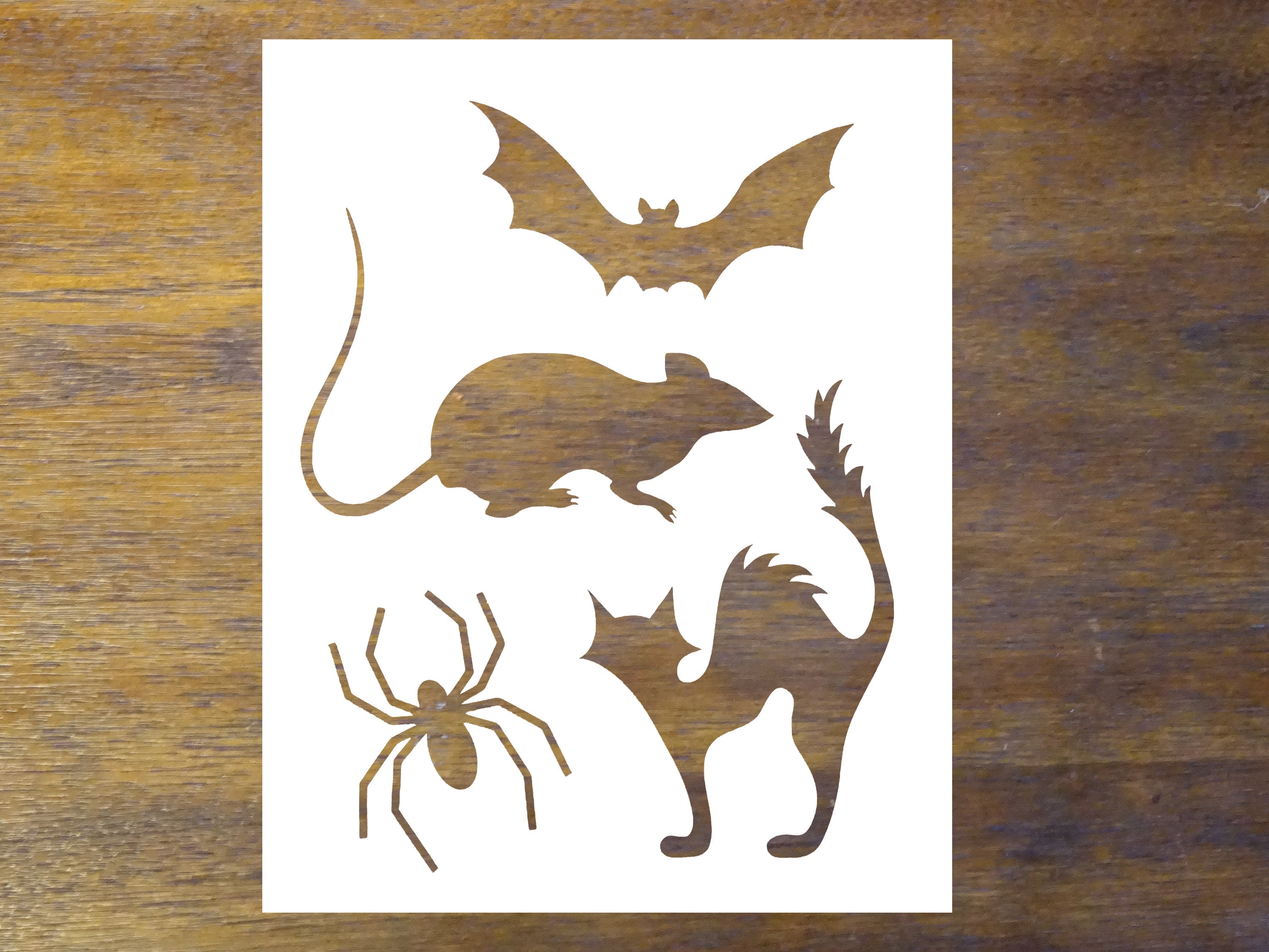 Halloween Stencil Reusable Color Draw & Paint Stencil | Etsy