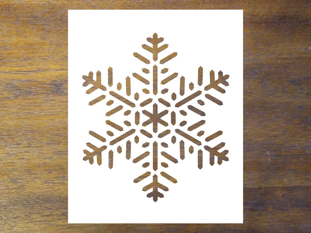 Snowflake Stencil Reusable Color Draw & Paint Stencil - Etsy