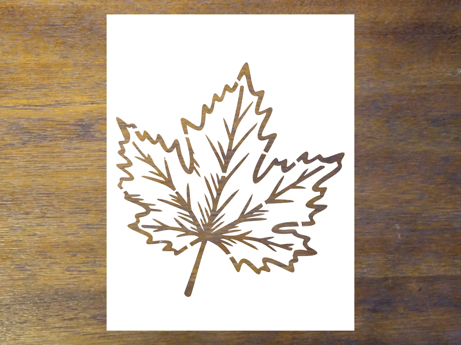 Maple Leaf Stencil Reusable Color Draw & Paint Stencil | Etsy