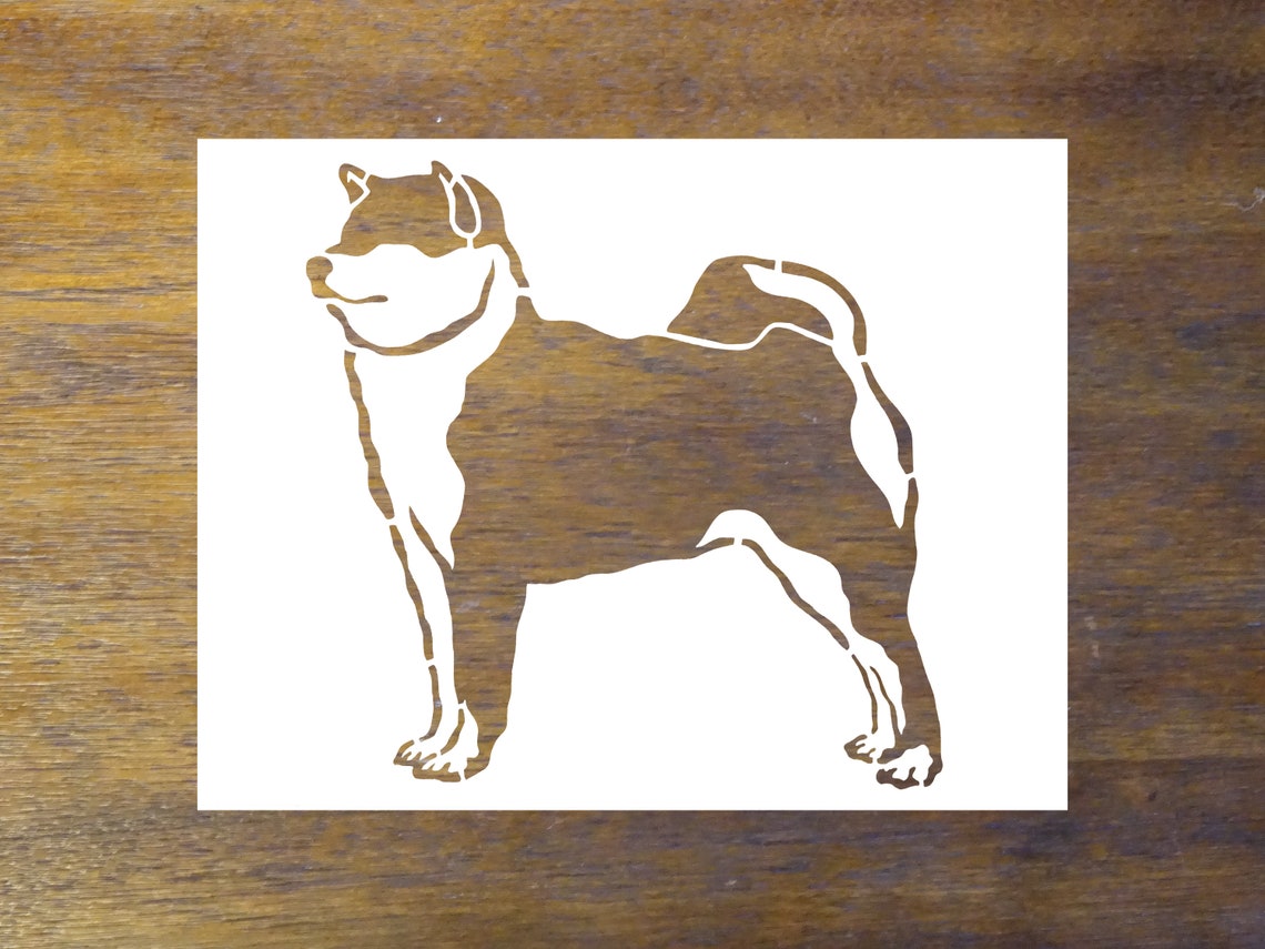 japanese-shiba-stencil-reusable-color-draw-paint-stencil-etsy