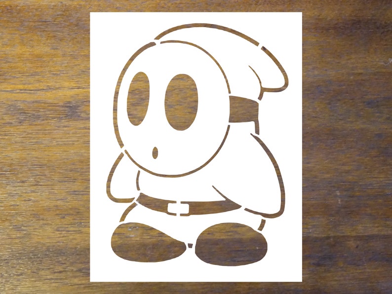 Shy Guy Stencil Reusable Color Draw Paint Stencil Etsy shy-guy-stencil-reusable-color-draw-paint-stencil-etsy