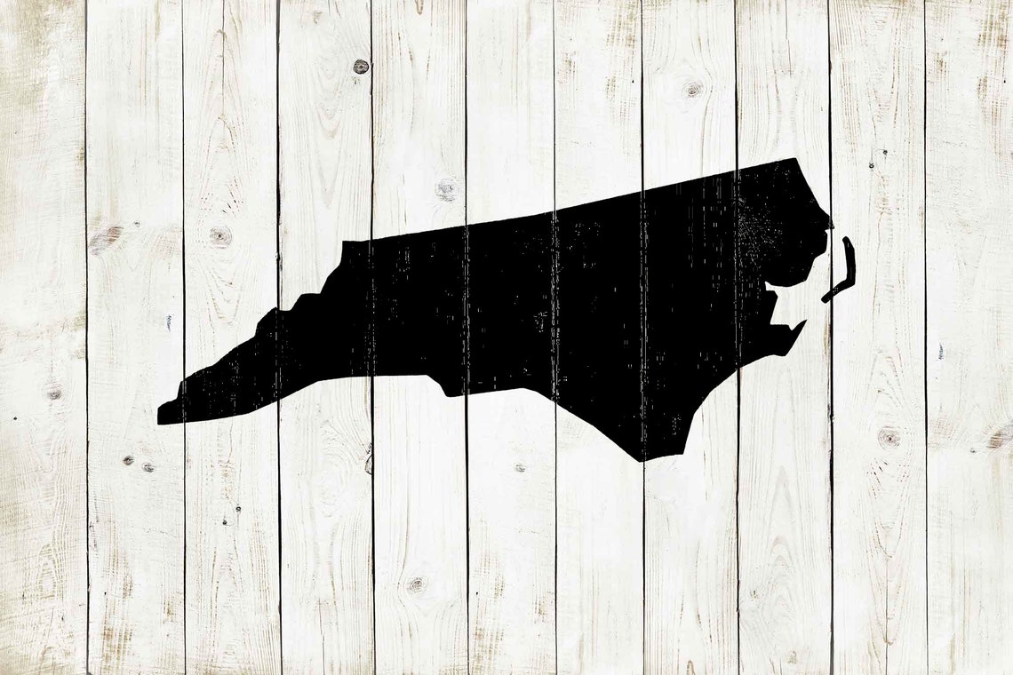 North Carolina State Map Stencil | Create Custom North Carolina Art