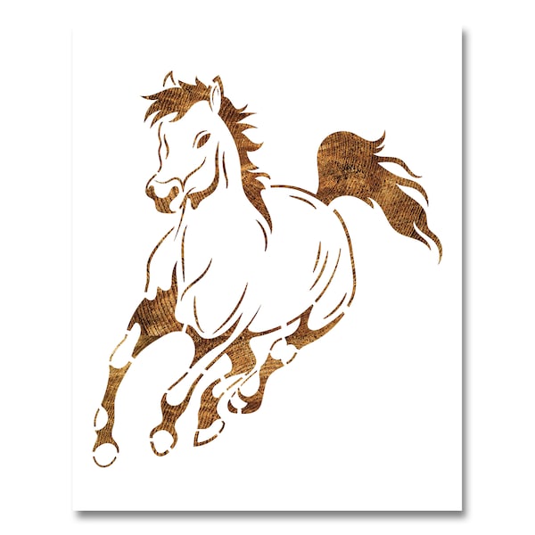 Horse Stencil Etsy