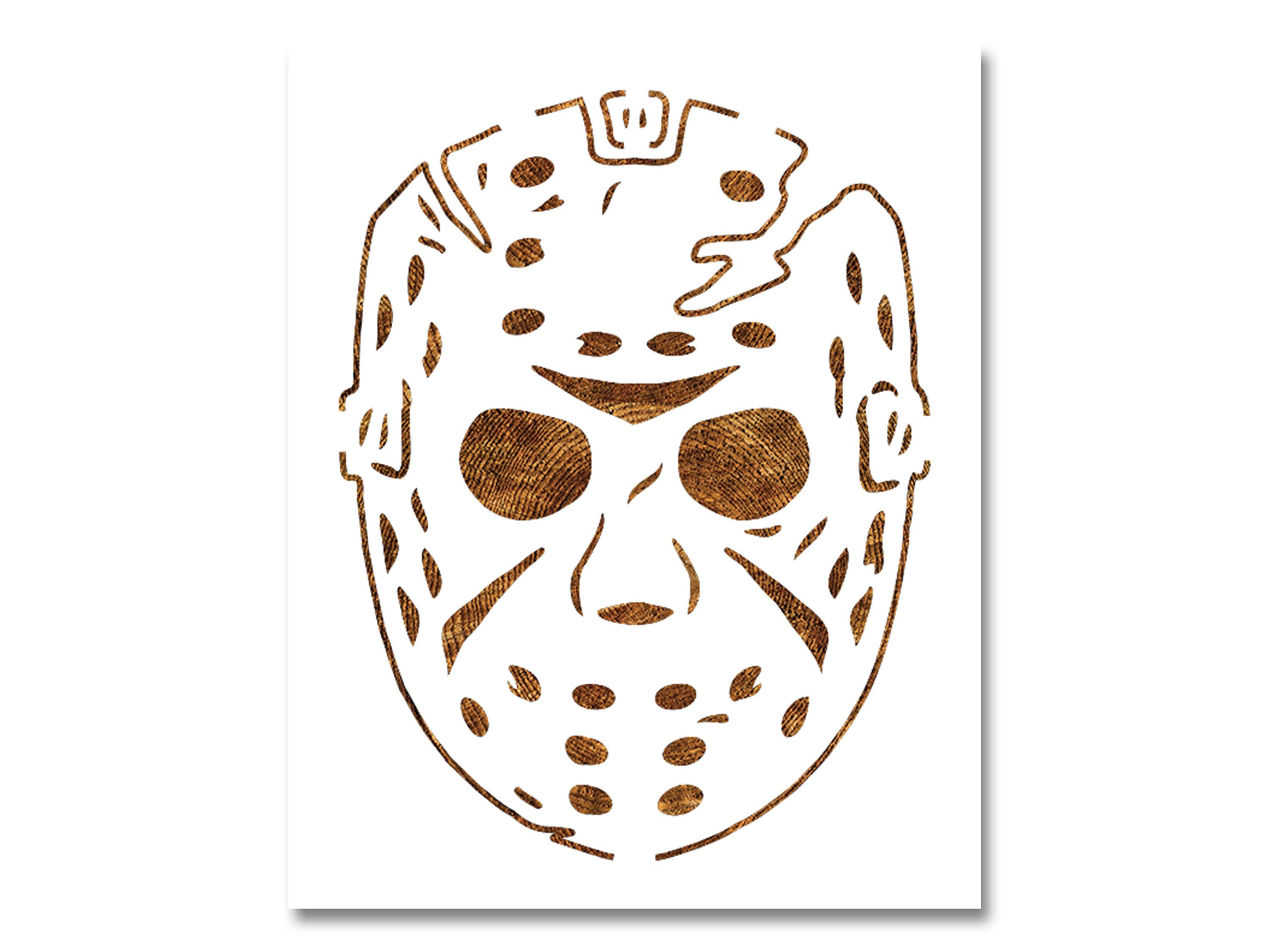 azúcar fingir ansiedad Jason Mask Stencil Size Options Jason Voorhees Reusable - Etsy