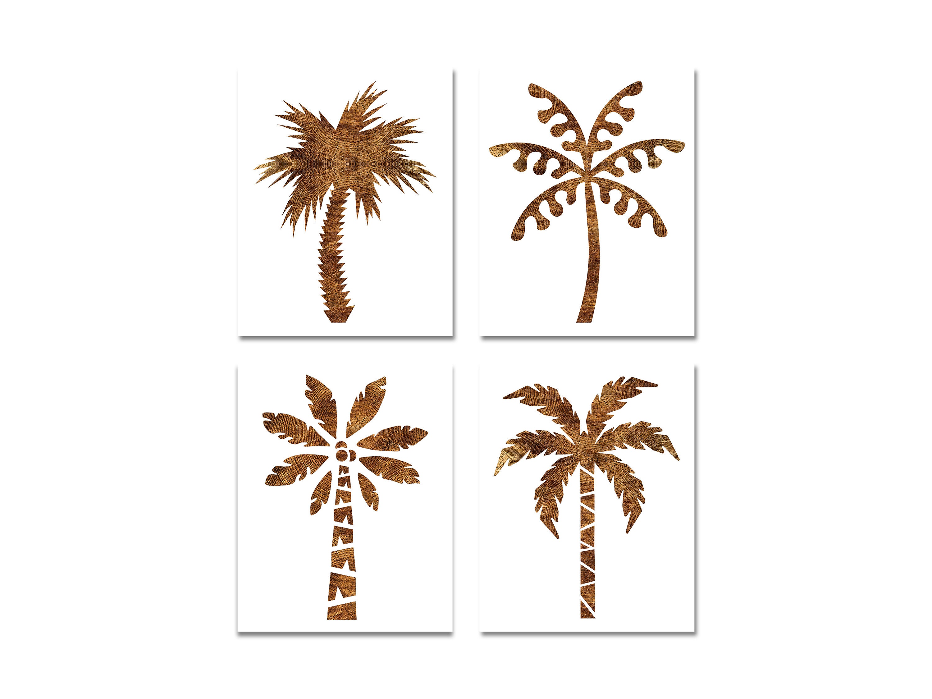 Palm Trees Stencil 4 Pack Reusable Color Draw Paint | Etsy