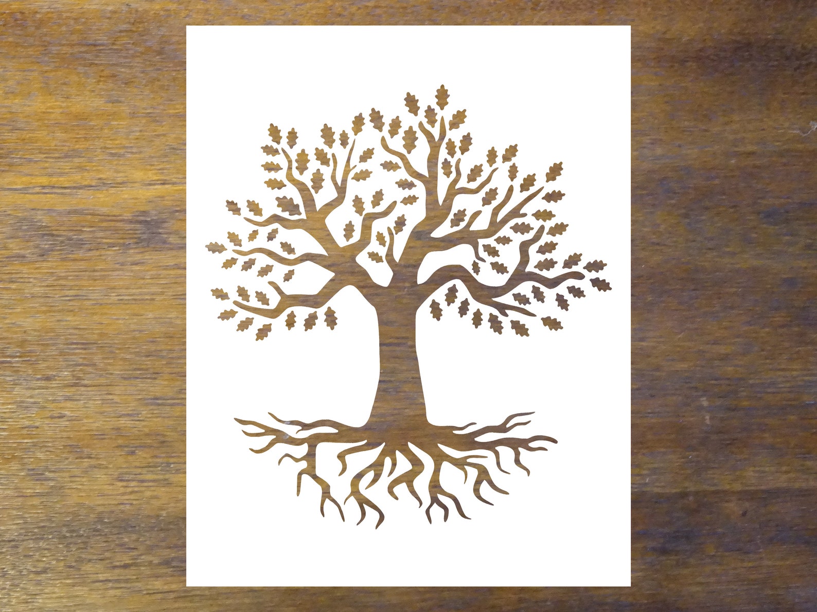 Tree Stencil Tree of Life Stencil Reusable Color Draw & | Etsy