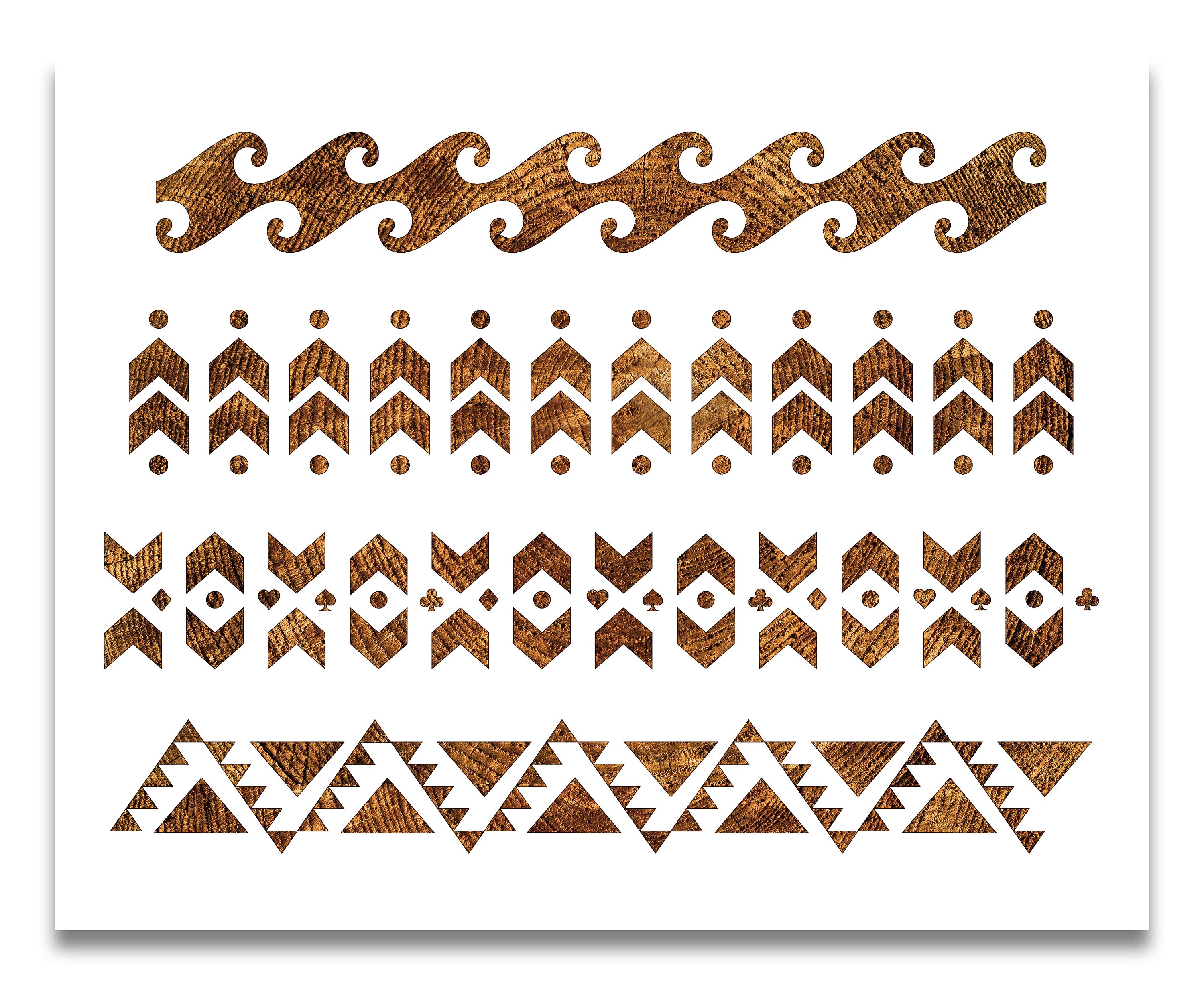 Stencils Kids' Crafts Aztec Owl Stencil Draw Reusable Color Paint