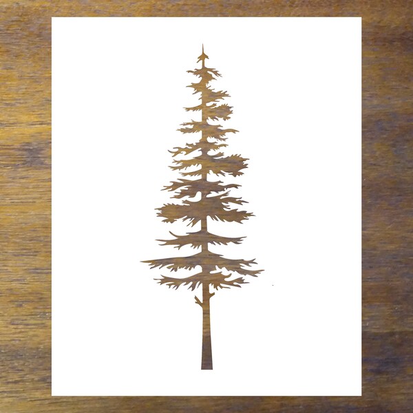 Pine Tree Stencil - Etsy