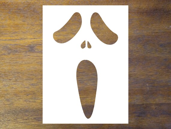 Scream Pumpkin Stencil Opciones de tamaño Envío rápido | Etsy