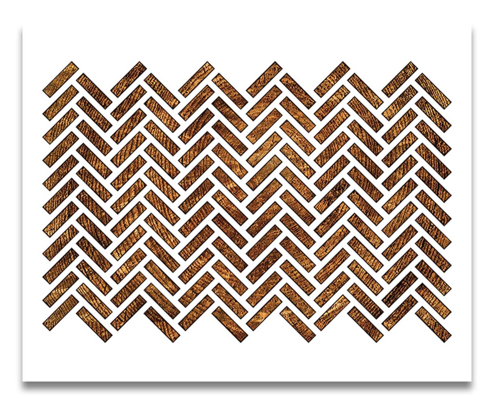 Herringbone Pattern Stencil Reusable Color Draw Paint Wall Etsy