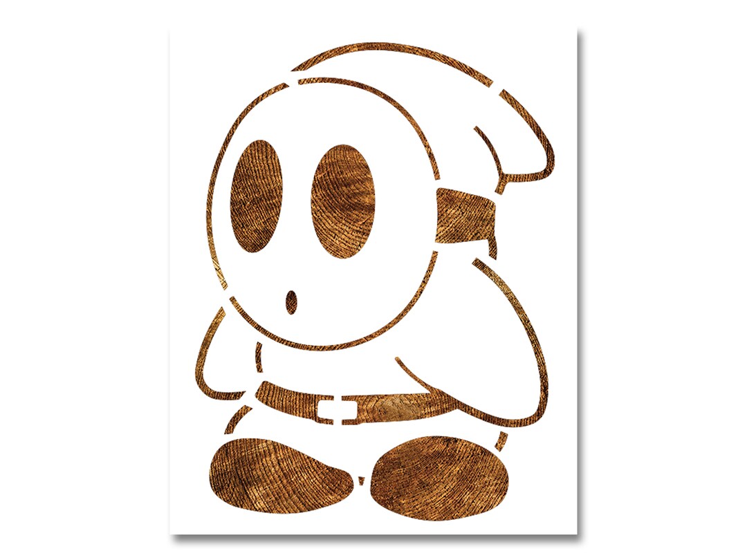 Shy Guy Stencil Reusable Color Draw Paint Stencil Etsy shy-guy-stencil-reusable-color-draw-paint-stencil-etsy