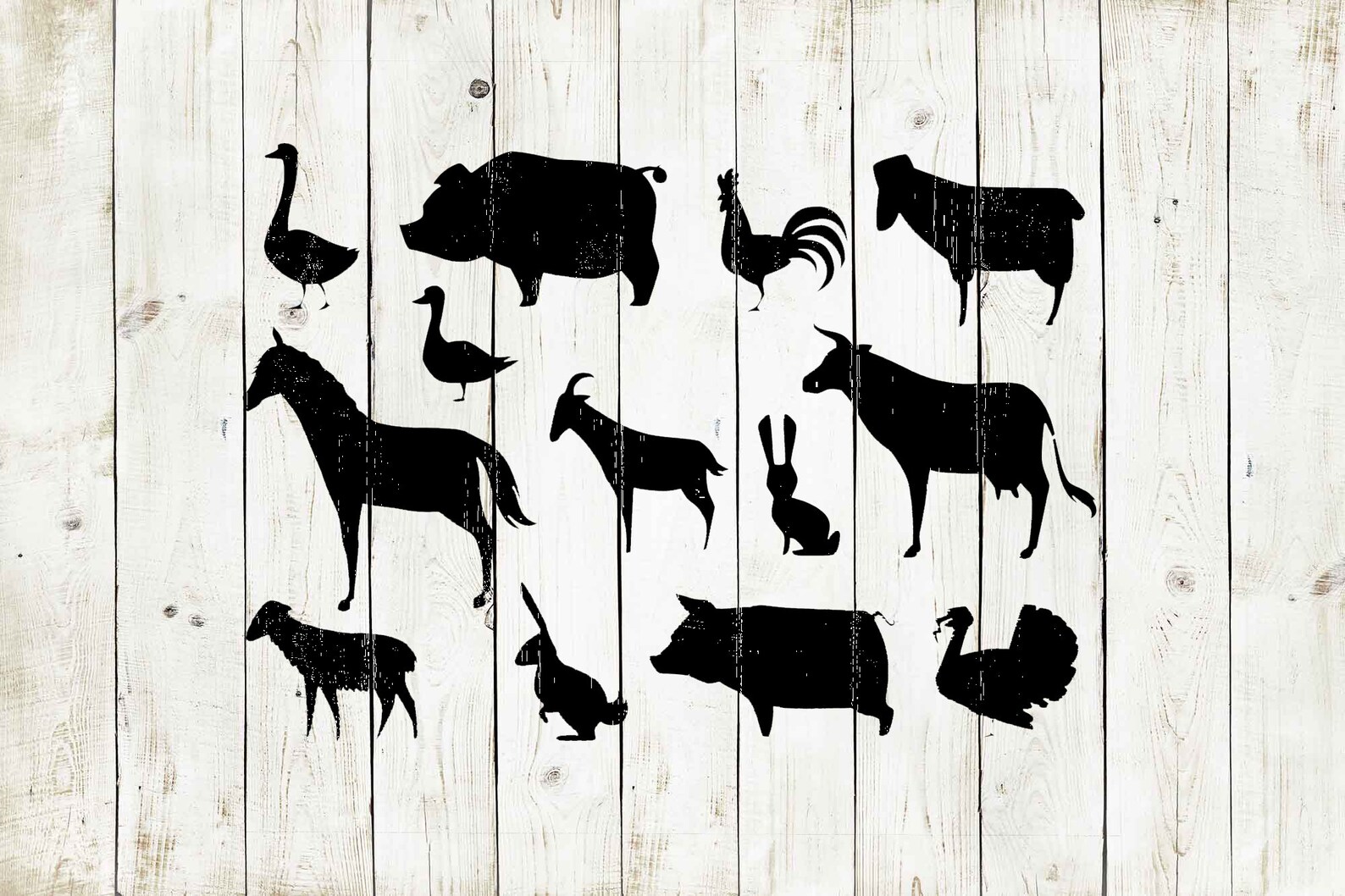 Farm Stencil Reusable Color Draw &amp; Paint Stencil | Etsy