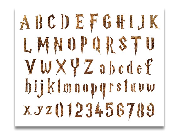 Alphabet harry potter font - psadoish