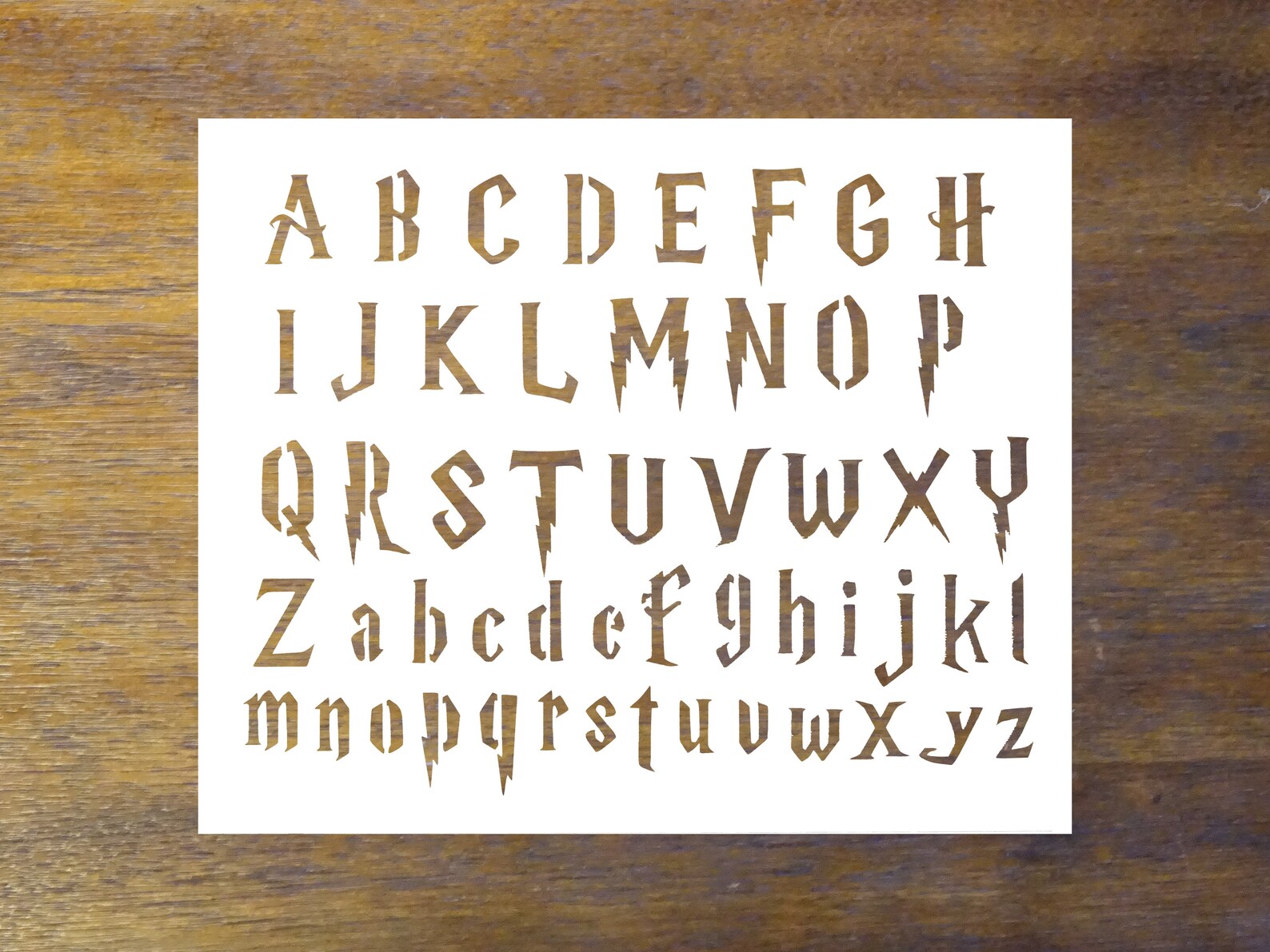 Harry Potter Font Stencil Reusable Color Draw &amp; Paint | Etsy