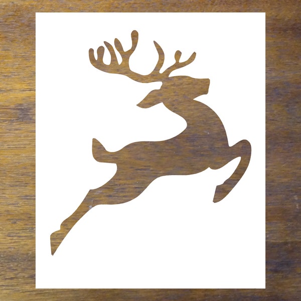 Reindeer Stencil Etsy