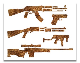 gun camo stencil etsy