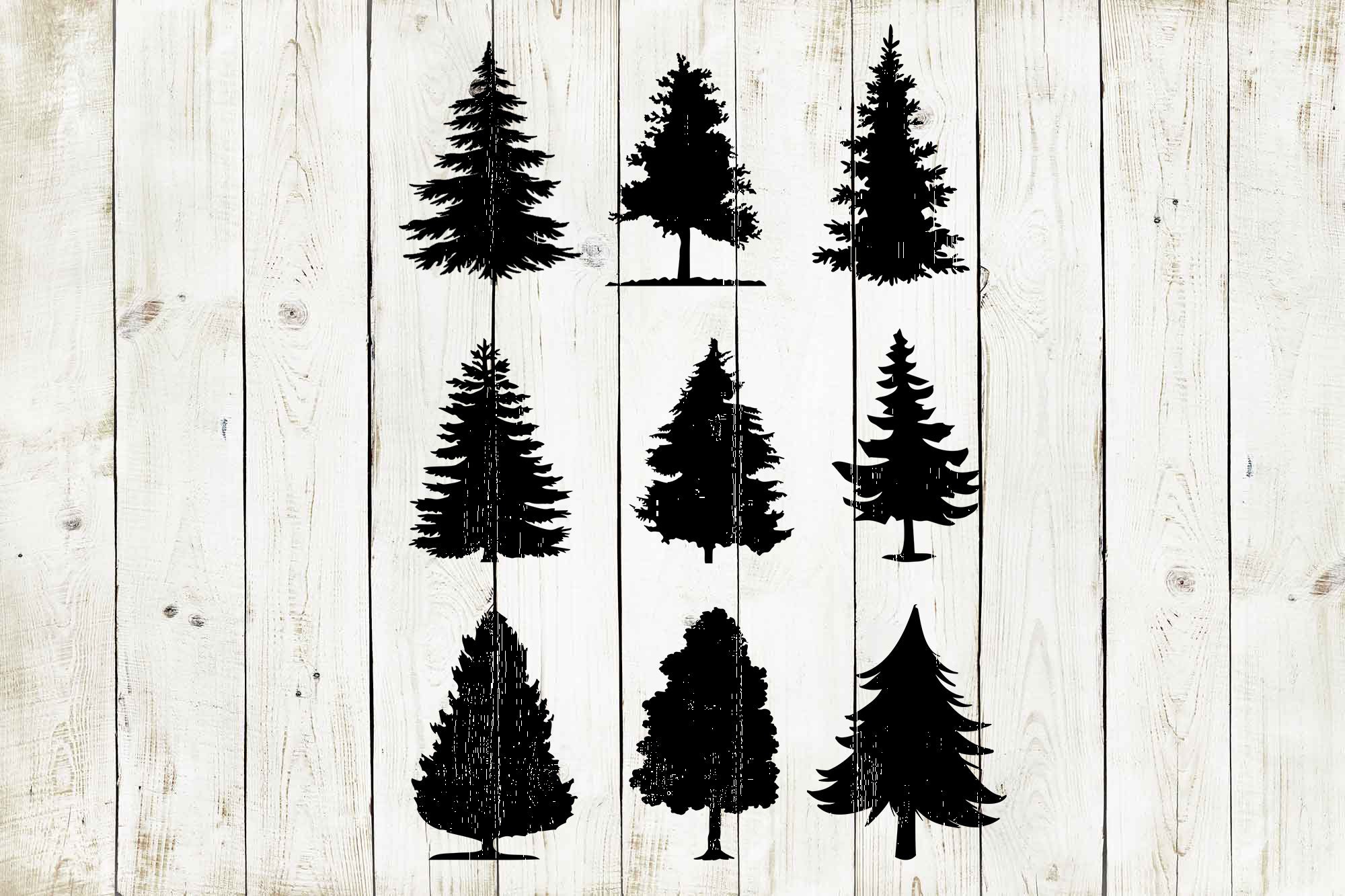 Trees Stencil Fast Reusable Color Draw & Paint Stencil Etsy