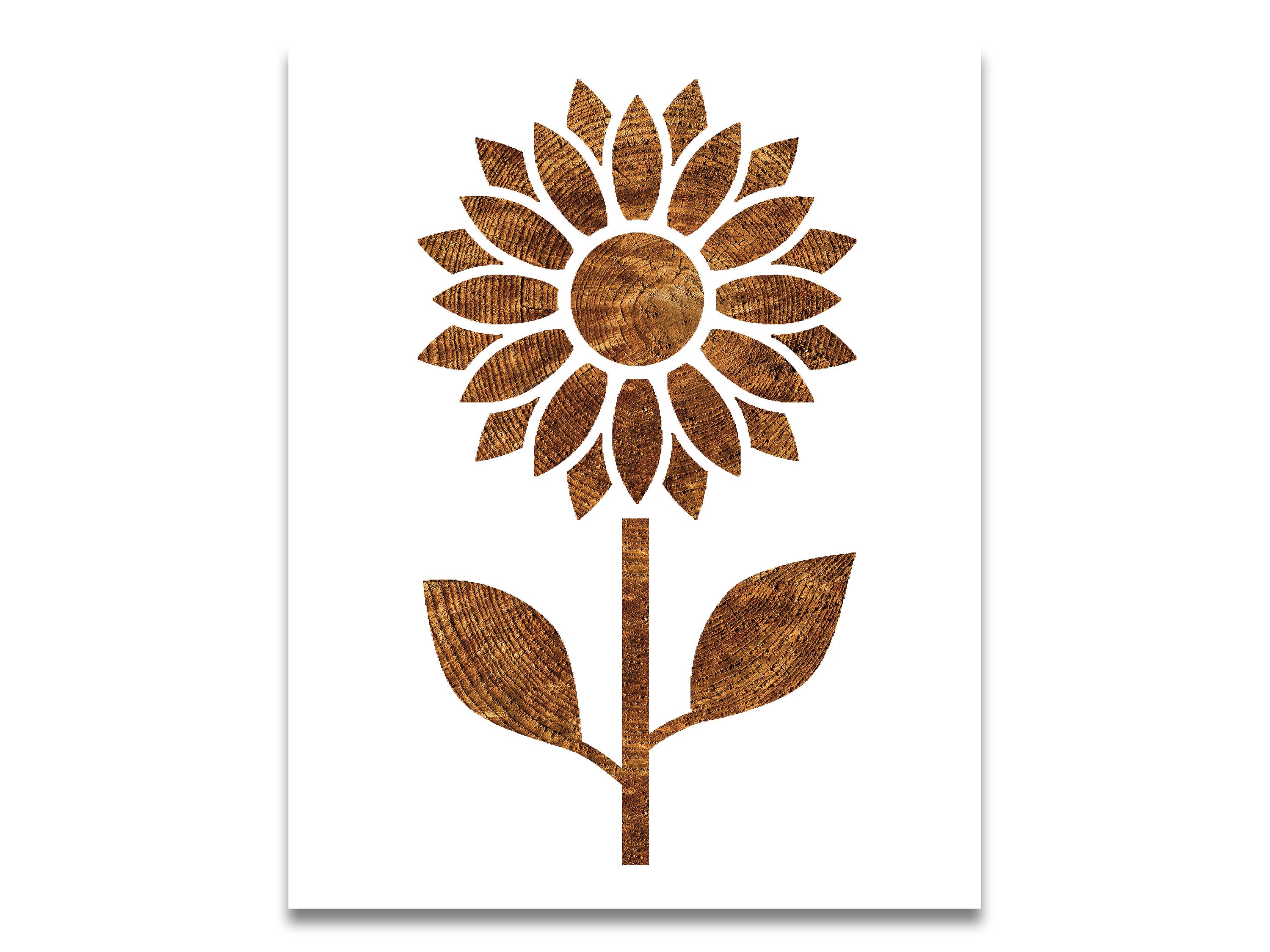 Sunflower Stencil Reusable Color Draw Paint Custom Stencil | Etsy