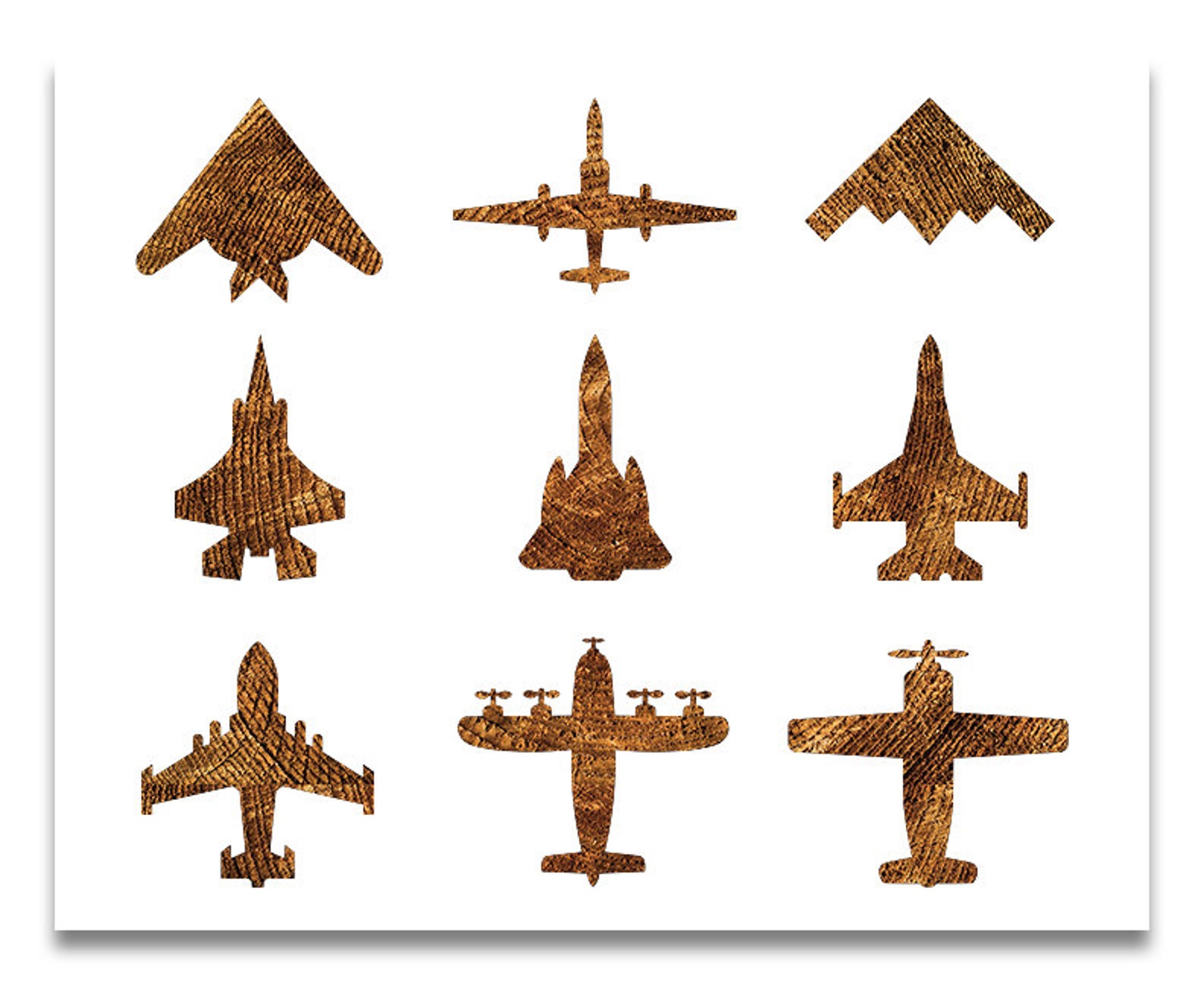 Airplanes Stencil Air Force Stencil Fighter Jets Stencil | Etsy