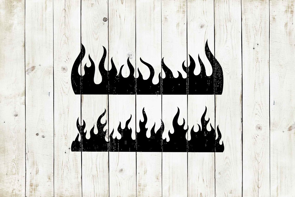 Fire Flames Stencil Reusable Color Draw Paint Cool Custom - Etsy