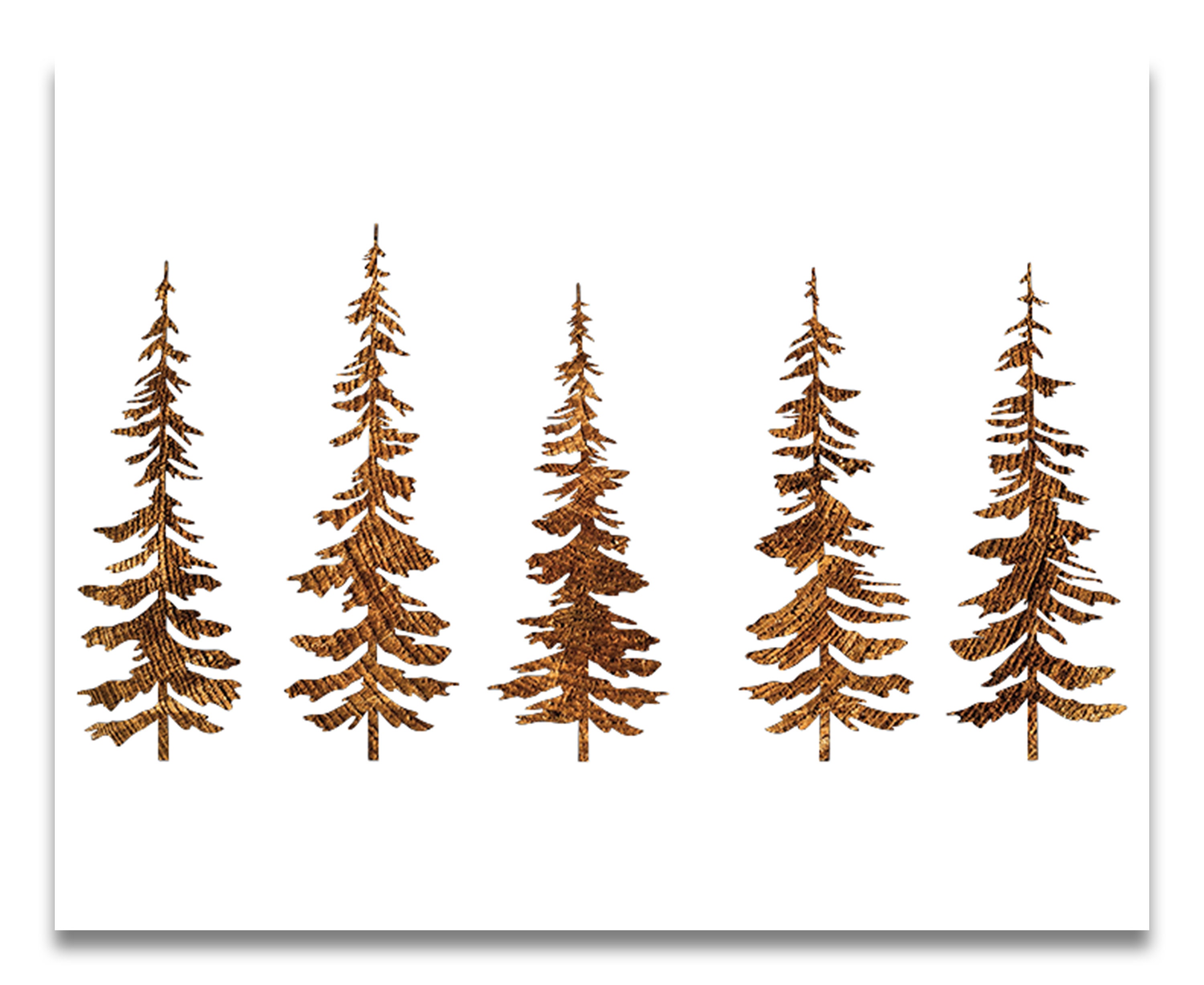 Pine Tree Stencil Reusable Color Draw & Paint Stencil | Etsy