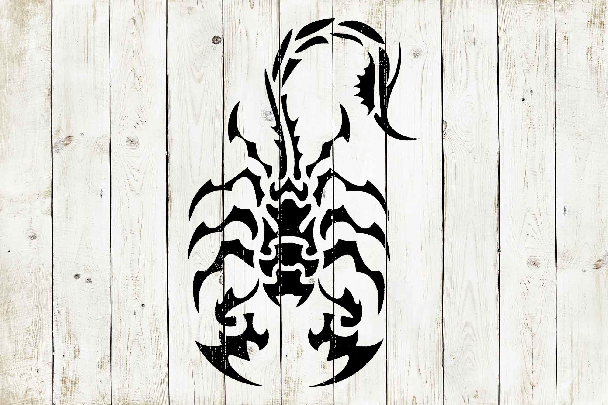 Scorpion Stencil Reusable Color Draw &amp; Paint Cool Custom | Etsy