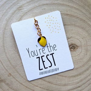 Cute Lemon Keyring - Great Best Friend Lemon Gift!