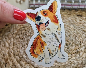 Corgi Dog Sticker