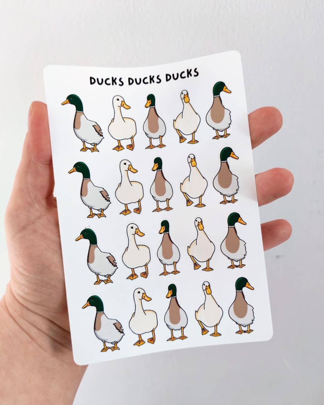 Duck Sticker Sheet - Etsy