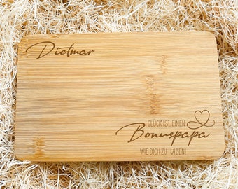 Breakfast board Father's Day bonus dad personalized cutting board gift dad with name, gift for Father's Day, Father's Day gifts