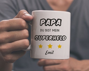 Geschenk Vatertag, Papa Tasse personalisiert, Geburtstagsgeschenk Papa, Geschenk Mann, Vatertagsgeschenk, Männergeschenke, Geschenke für Ihn