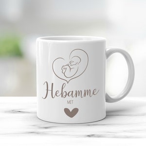 Tasse avec nom cadeau de sage-femme personnalisé