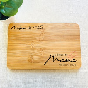 Breakfast board Mother's Day personalized cutting board gift mom with name