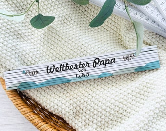 Vatertag Geschenk personalisiert, Papa Zollstock, Geschenke für Männer, Meterstab Papa, Vatertagsgeschenk, Geschenke für Väter, Geburtstag