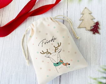 Nikolausbeutel personalisiert für Kinder,Weihnachten, Nikolausgeschenk personalisiert, Adventskalender, Personalisierte Geschenke für Kinder