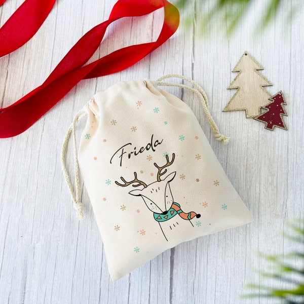 Nikolausbeutel personalisiert für Kinder,Weihnachten, Nikolausgeschenk personalisiert, Adventskalender, Personalisierte Geschenke für Kinder