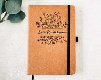 Leder Notizbuch personalisiert, Geschenk für Hochzeit, Tagebuch mit Namen, Gästebuch, personalisiertes Tagebuch, Geschenk für Freundin