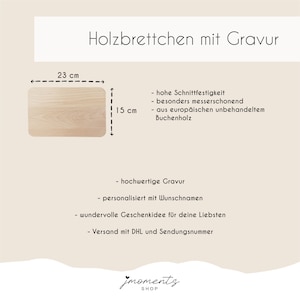 Brotzeitbrett personalisiert, Oma Brettchen, Geschenke für Omas, Weihnachtsgeschenk Oma, personalisierte Geschenke, Küchenbrett Oma Bild 4