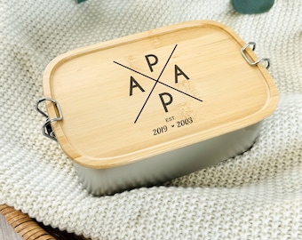 Brotdose Papa, Papa Geschenk, Vatertagsgeschenk, Lunchbox Männer, Geburtstagsgeschenk Papa, Bester Papa, Geschenk zum Vatertag, Papa est