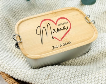 Brotdose Mama, Muttertag Geschenk, Muttertagsgeschenk, Lunchbox Jausenbox Mama, Geburtstagsgeschenk Mama, Geschenk für Sie, Weltbeste Mama