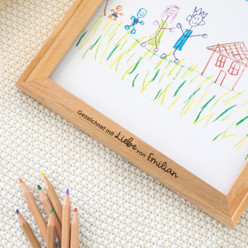 Bilderrahmen Fr Kinderzeichnungen Selber Machen