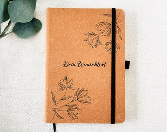 Leder Notizbuch personalisiert, Tagebuch mit Namen, personalisiertes Reisetagebuch, personalisiertes Tagebuch, Geschenk Valentinstag