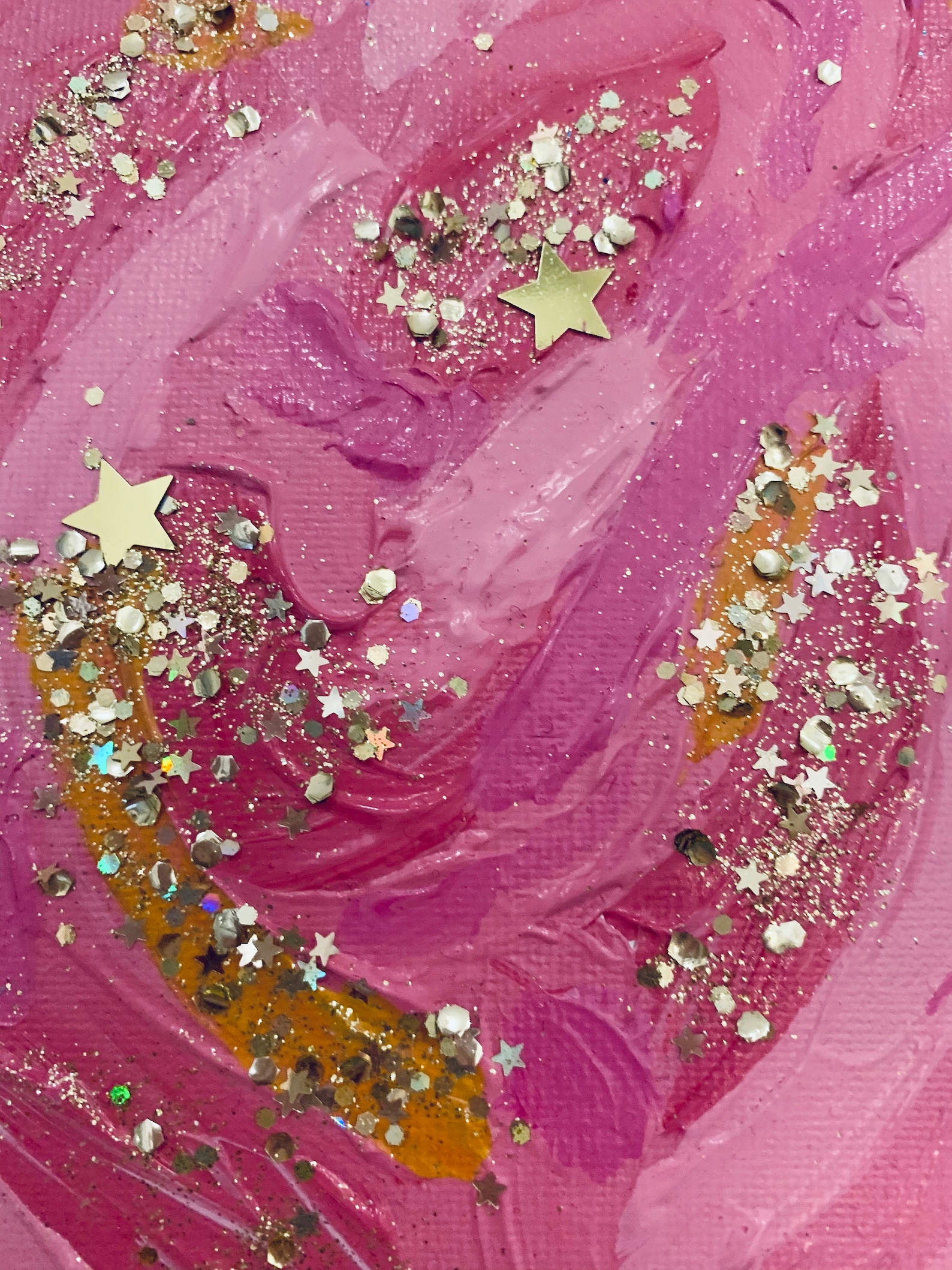 Original Abstract Sparkle Painting Textured Acrylic and Etsy