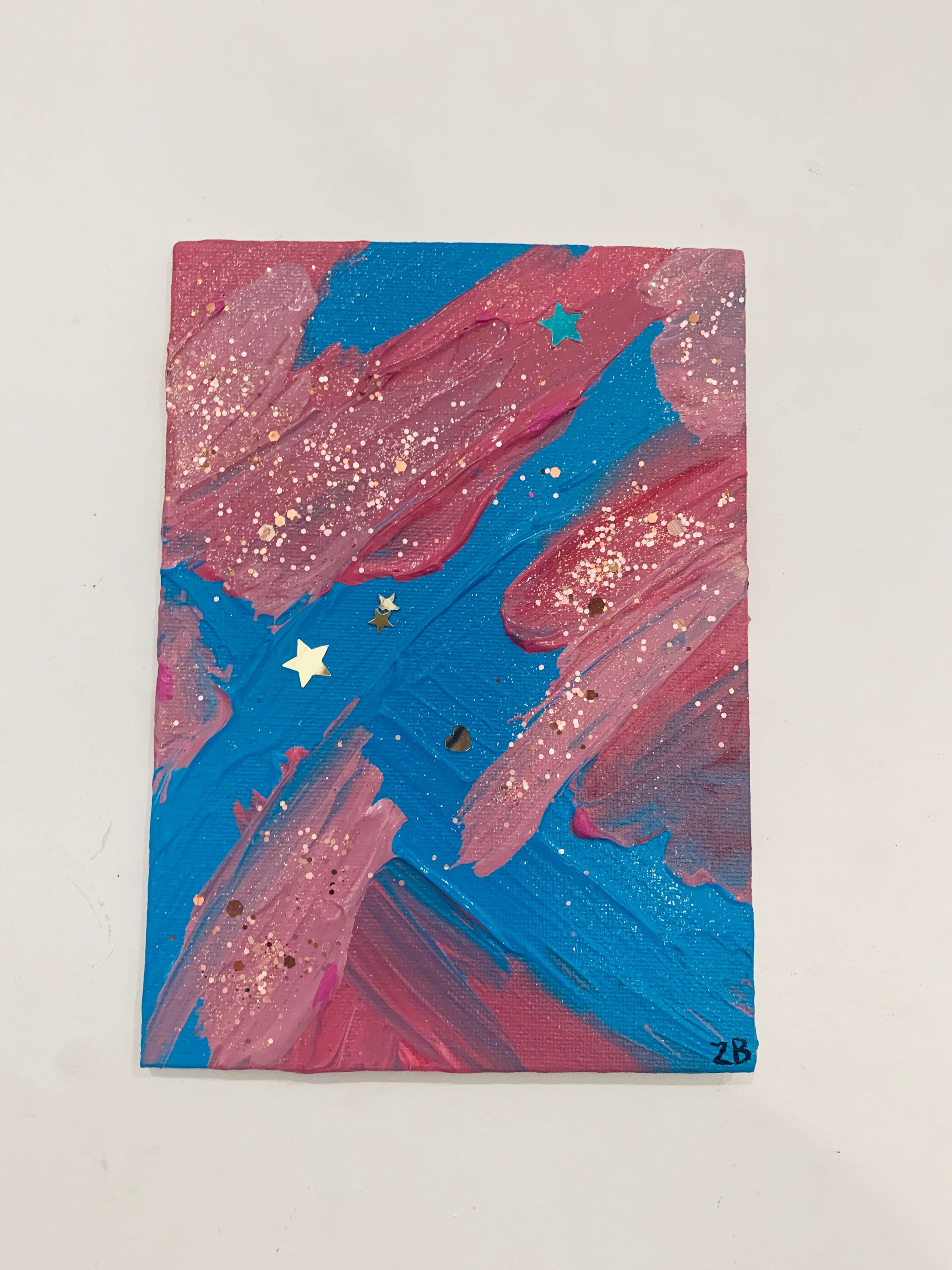 Pintura original de brillo abstracto acrílico texturizado y | Etsy