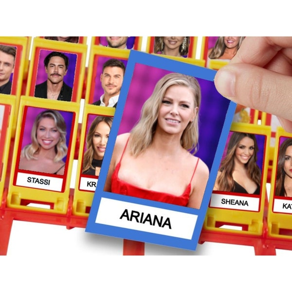 Vanderpump Rules "Guess Who" Partyspiel zum Ausdrucken für Erwachsene Einzigartige Geschenkideen Fan Art Vorlage Sofortiger digitaler Download